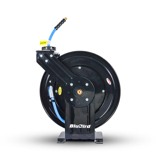 BluBird Auto Rewind Air Hose Reel 10mm x 20mtr with 40% Lighter Hose, 20BAR/300PSI (BBR1020)