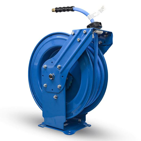 BluBird Auto Rewind Air Hose Reel 13mm x 15m with 1/2" Male BSP, 3 Feet Lead-in Hose, 20BAR/300PSI
