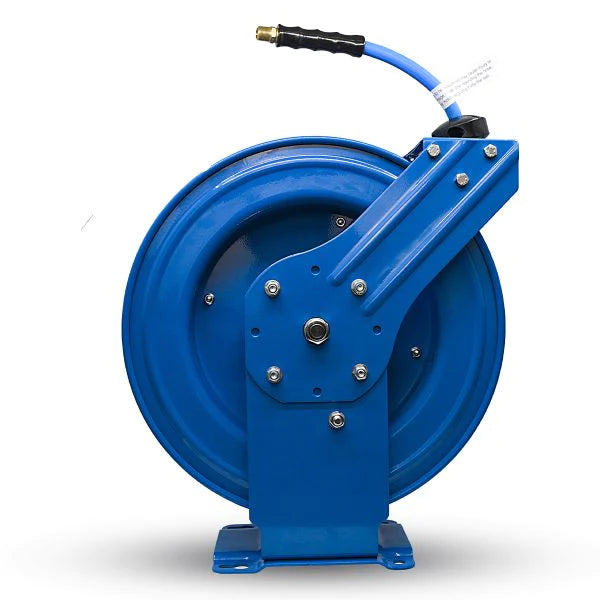 BluBird Auto Rewind Air Hose Reel 13mm x 15m with 1/2" Male BSP, 3 Feet Lead-in Hose, 20BAR/300PSI