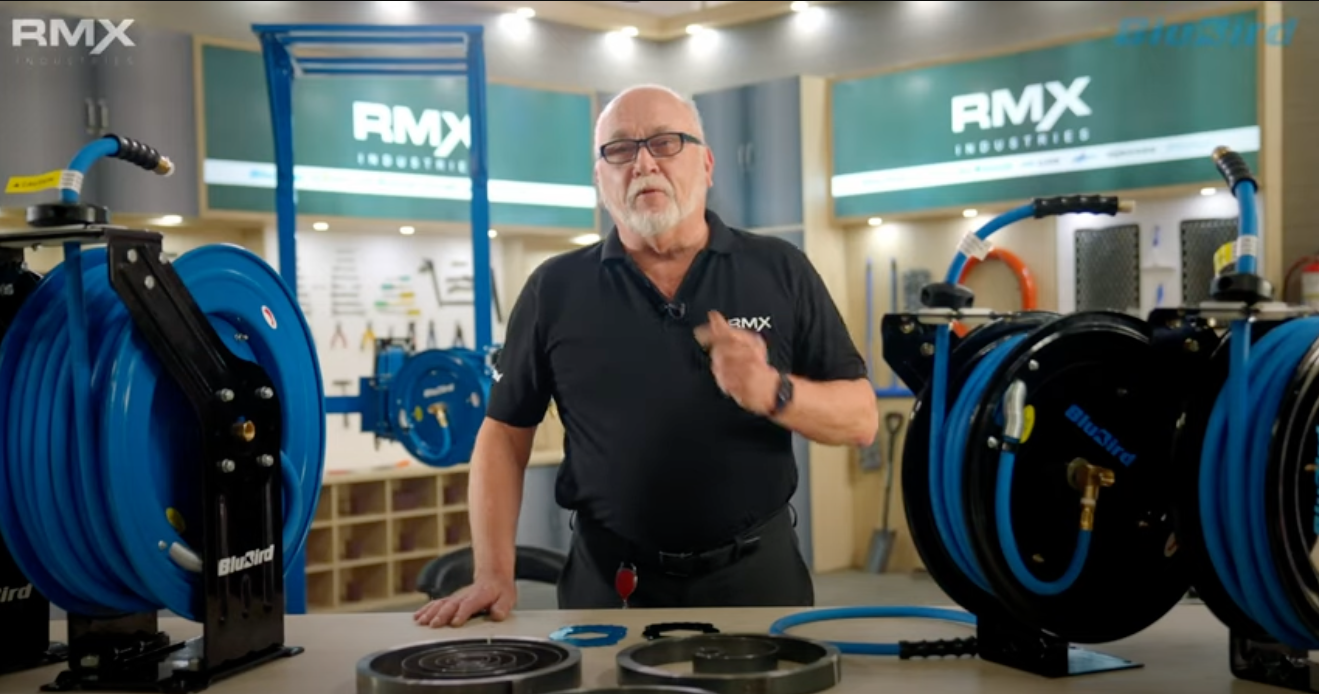 Load video: Best Air Hose Reels