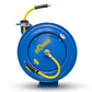 OilShield Auto Rewind Air Hose Reel Heavy Duty 10mm x 15 mtr with Coupler & Snap on Plug, 20BAR/300PSI
